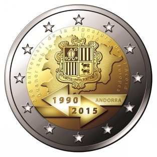 2 EURO 2015 Douane UNC Andorra